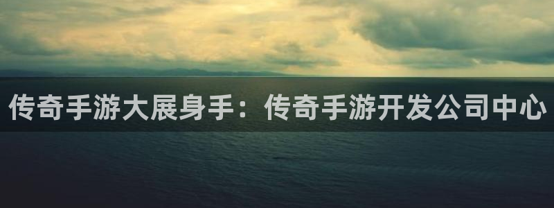 庄闲游戏稳赢规则：传奇手游大展身手：传奇手游开发公司中心