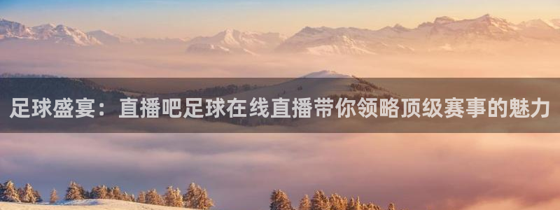 极速体育直播屋：足球盛宴：直播吧足球在线直播带你领略顶级赛事的魅力